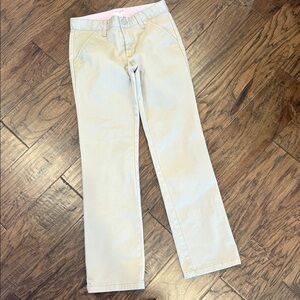 Cat & Jack Khaki Adjustable Waist Straight-Leg Pants